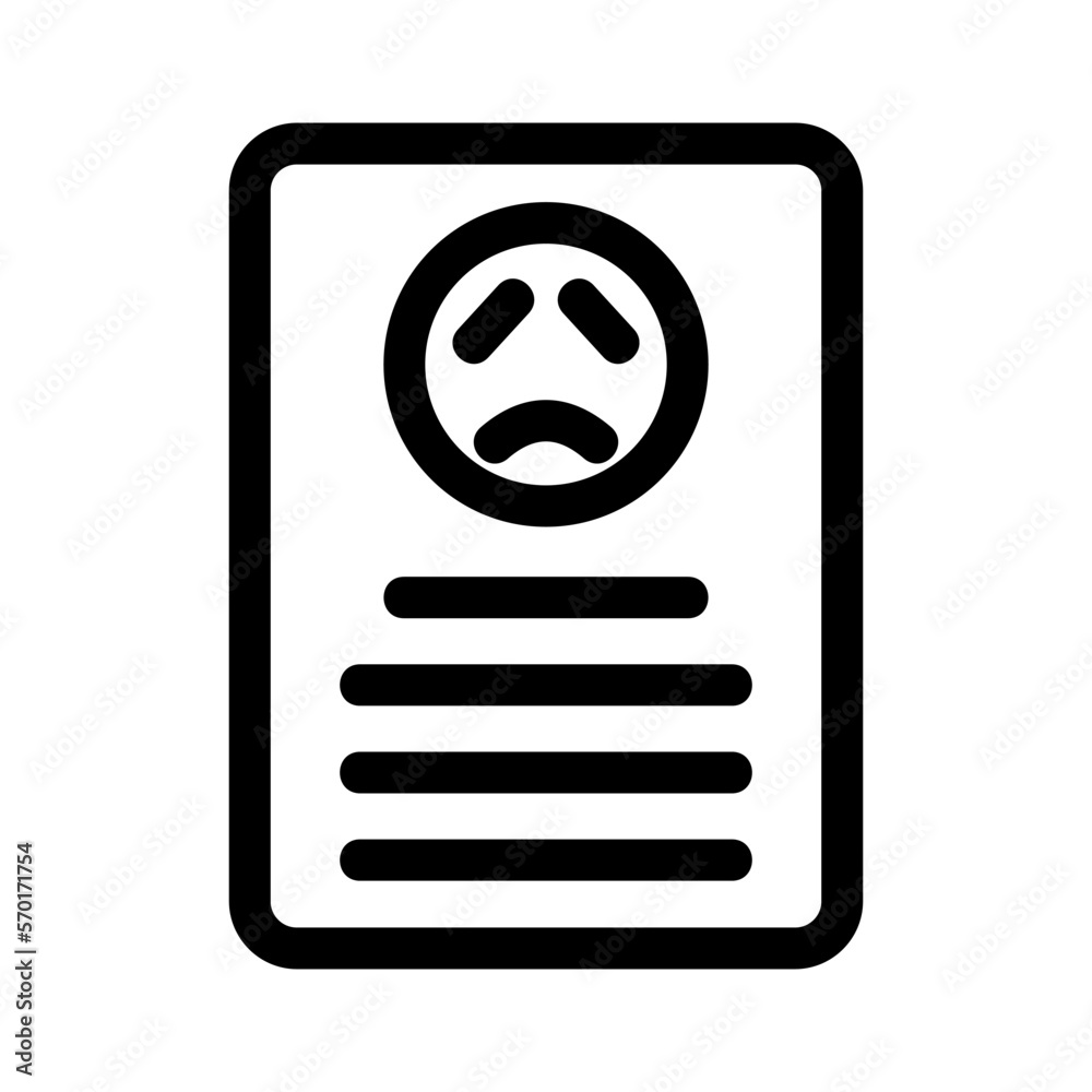 bad experience icon or logo isolated sign symbol vector illustration - high quality black style vector icons bad experience icon or logo isolated sign symbol vector illustration - high quality black style vector icons