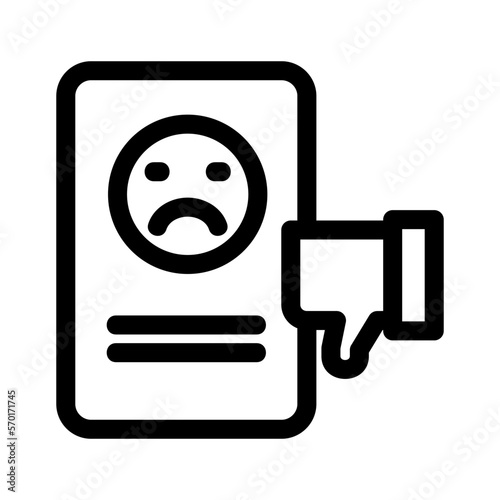 bad experience icon or logo isolated sign symbol vector illustration - high quality black style vector icons