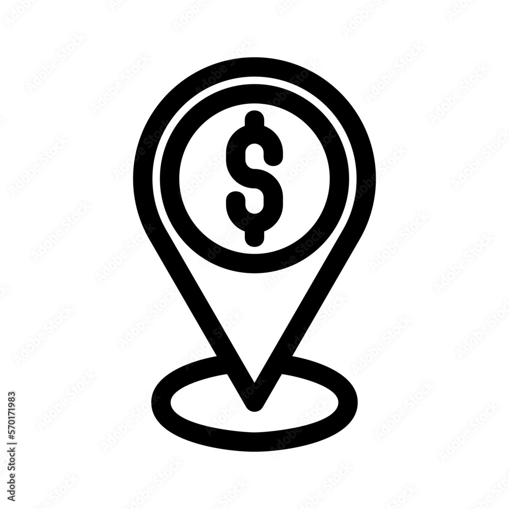 bank location icon or logo isolated sign symbol vector illustration - high quality black style vector icons bank location icon or logo isolated sign symbol vector illustration - high quality black style vector icons