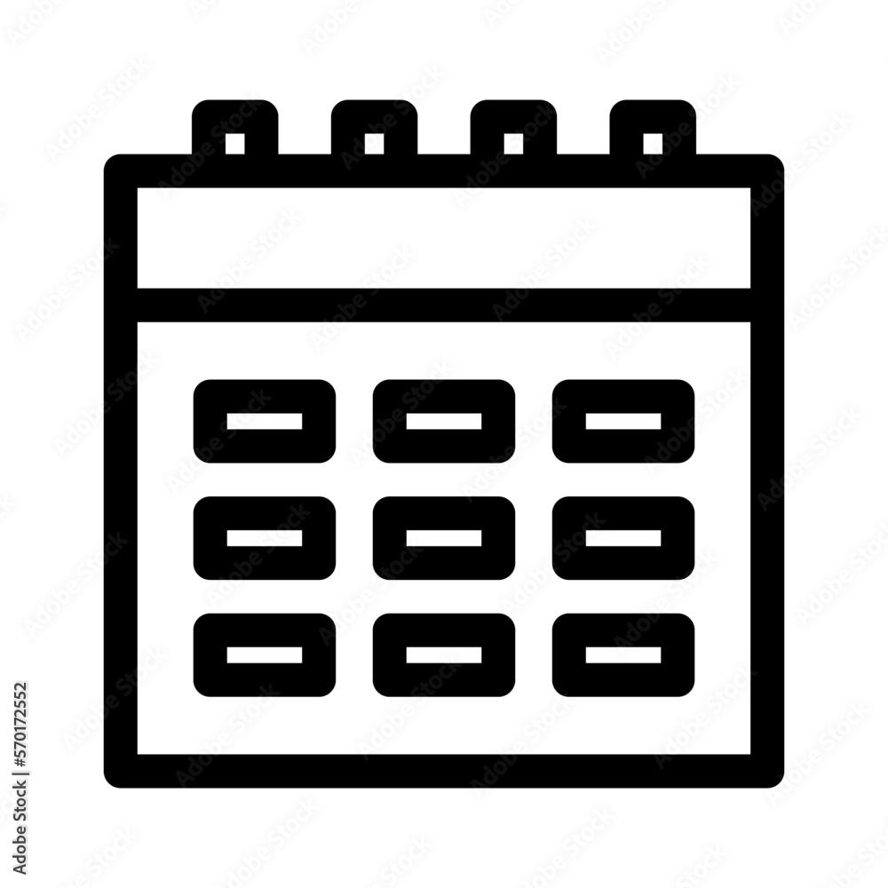 calendar icon or logo isolated sign symbol vector illustration - high quality black style vector icons calendar icon or logo isolated sign symbol vector illustration - high quality black style vector icons