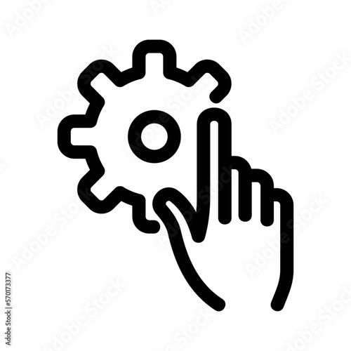 custom settings icon or logo isolated sign symbol vector illustration - high quality black style vector icons