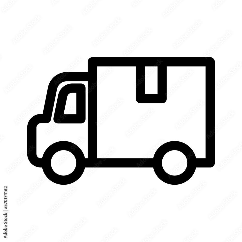 delivery truck icon or logo isolated sign symbol vector illustration - high quality black style vector icons delivery truck icon or logo isolated sign symbol vector illustration - high quality black style vector icons