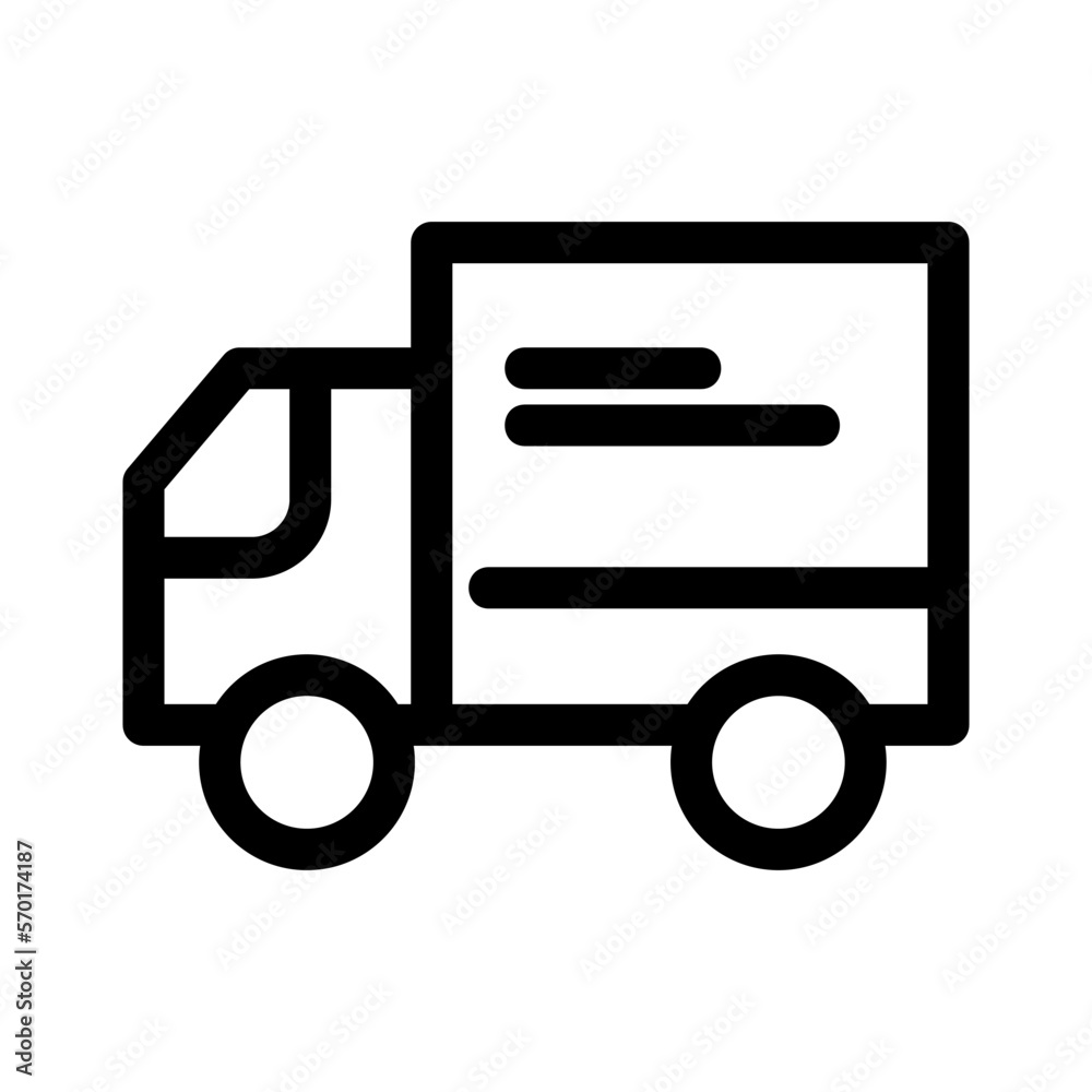 delivery truck icon or logo isolated sign symbol vector illustration - high quality black style vector icons delivery truck icon or logo isolated sign symbol vector illustration - high quality black style vector icons