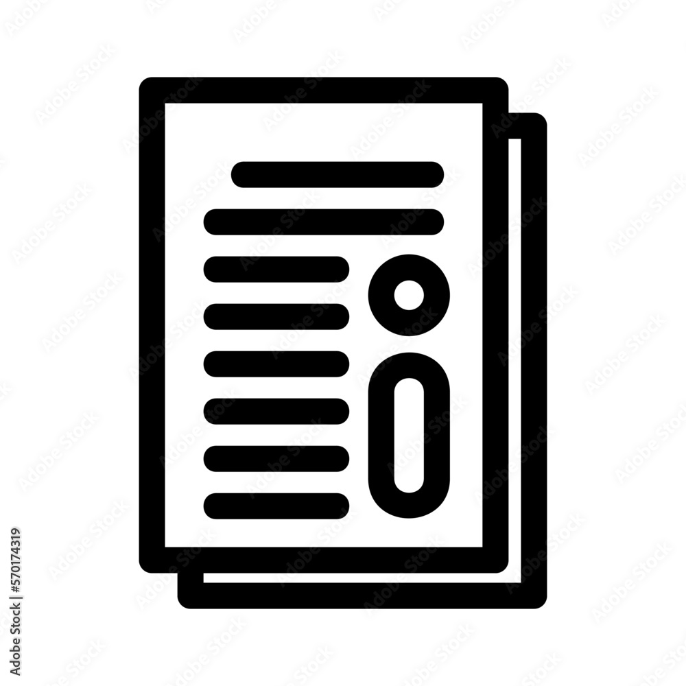 document icon or logo isolated sign symbol vector illustration - high quality black style vector icons document icon or logo isolated sign symbol vector illustration - high quality black style vector icons