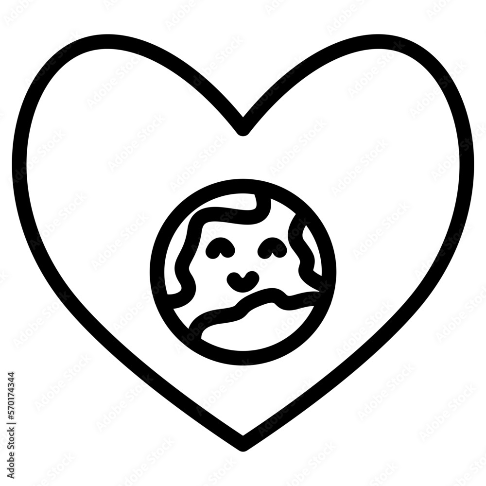 earth with love icon