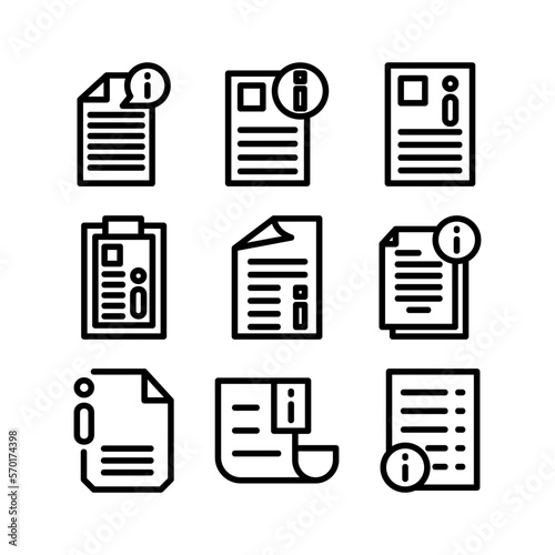 document icon or logo isolated sign symbol vector illustration - high quality black style vector icons