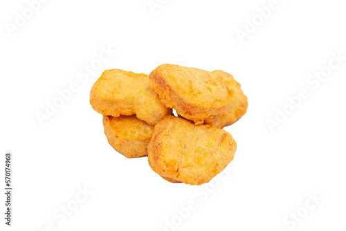 fried chicken nuggets isolated for menu