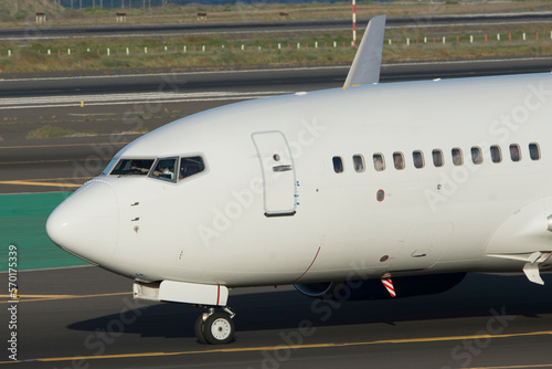 Cabina de avión de línea