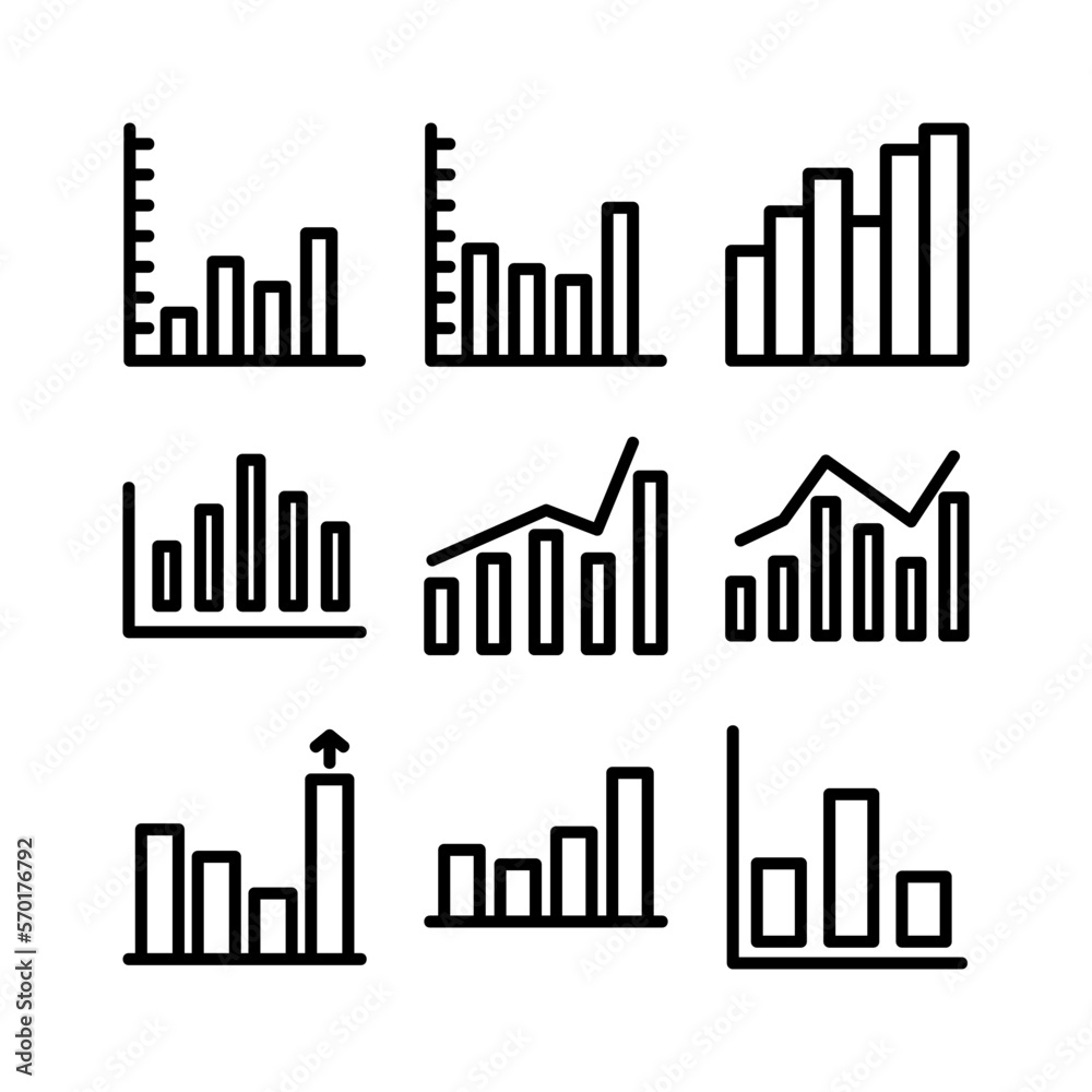 graph icon or logo isolated sign symbol vector illustration - high quality black style vector icons
