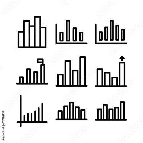 graph icon or logo isolated sign symbol vector illustration - high quality black style vector icons