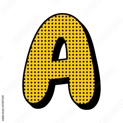 90s Geometric Pop Art Logo Letter