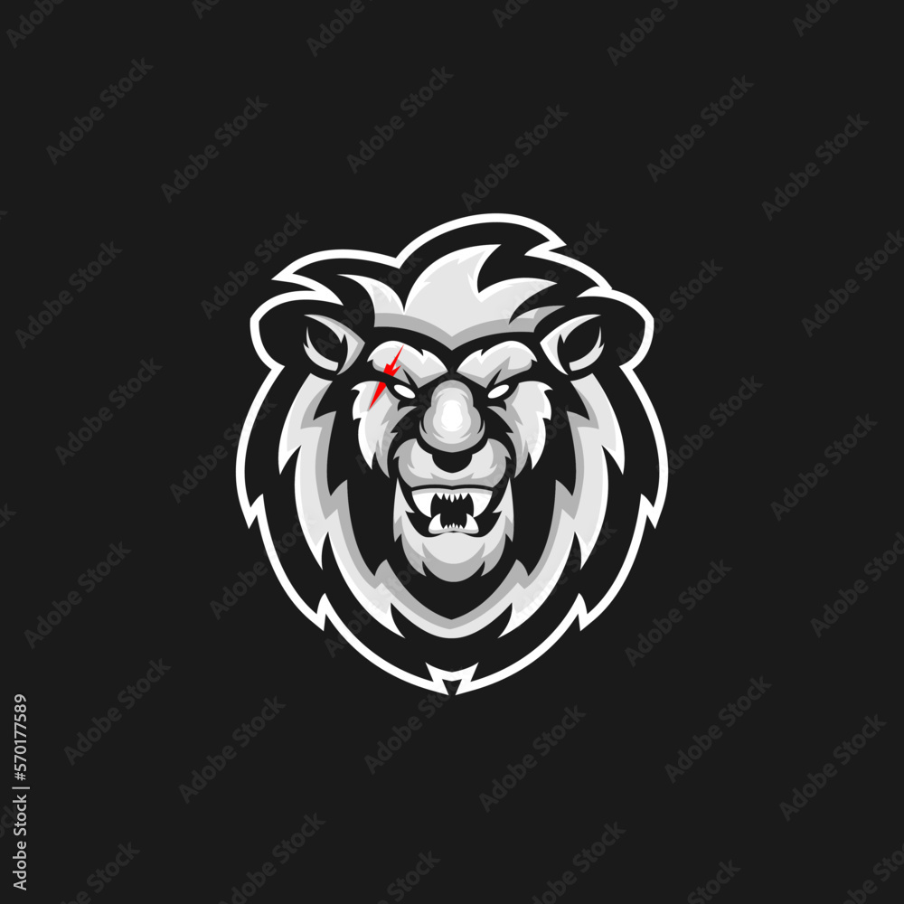 Obraz premium Lion mascot logo design