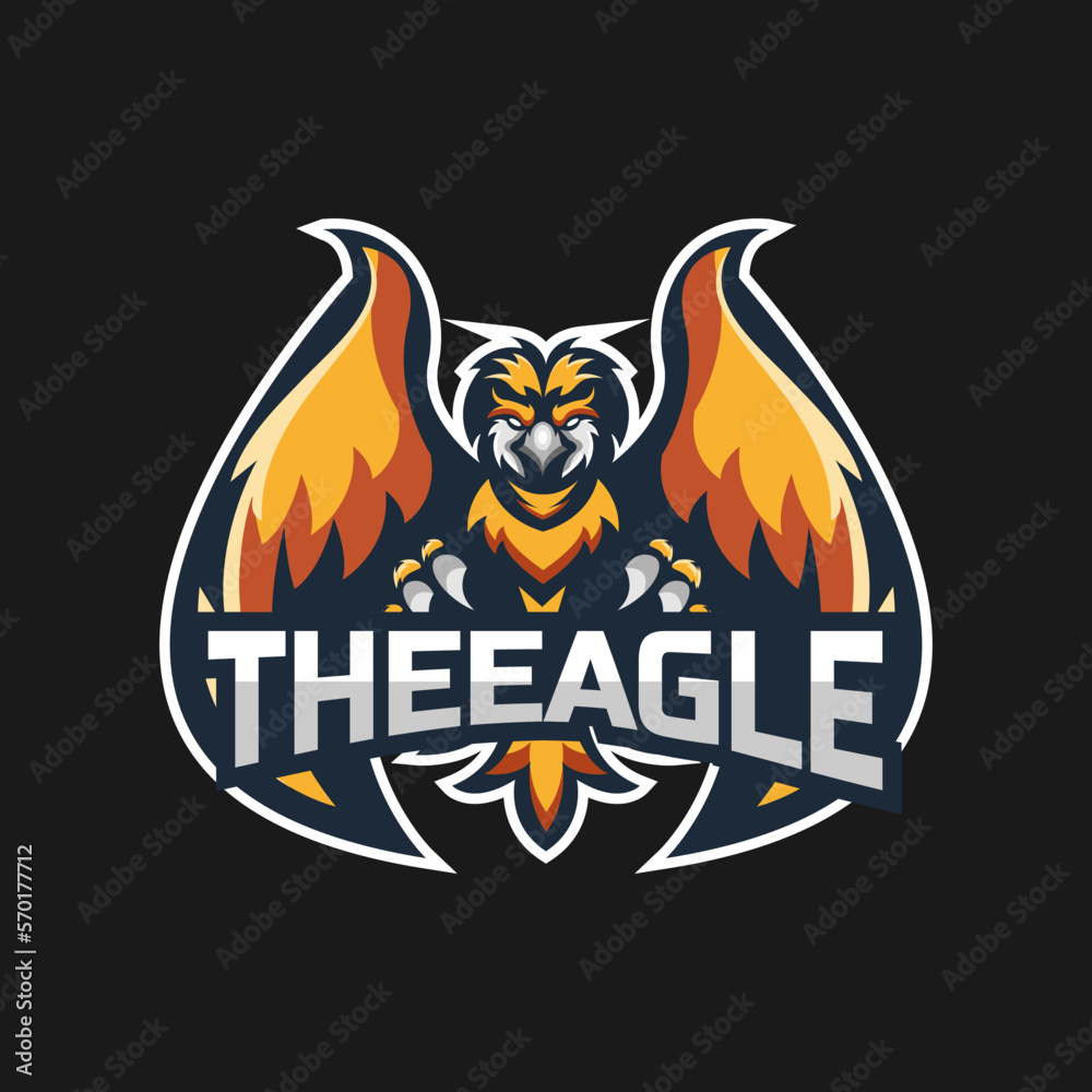 Eagle e sport logo design