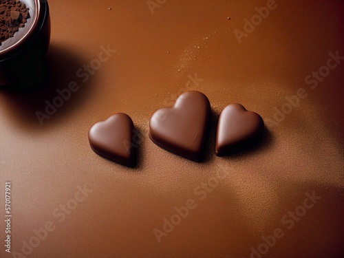 heart shaped chocolate