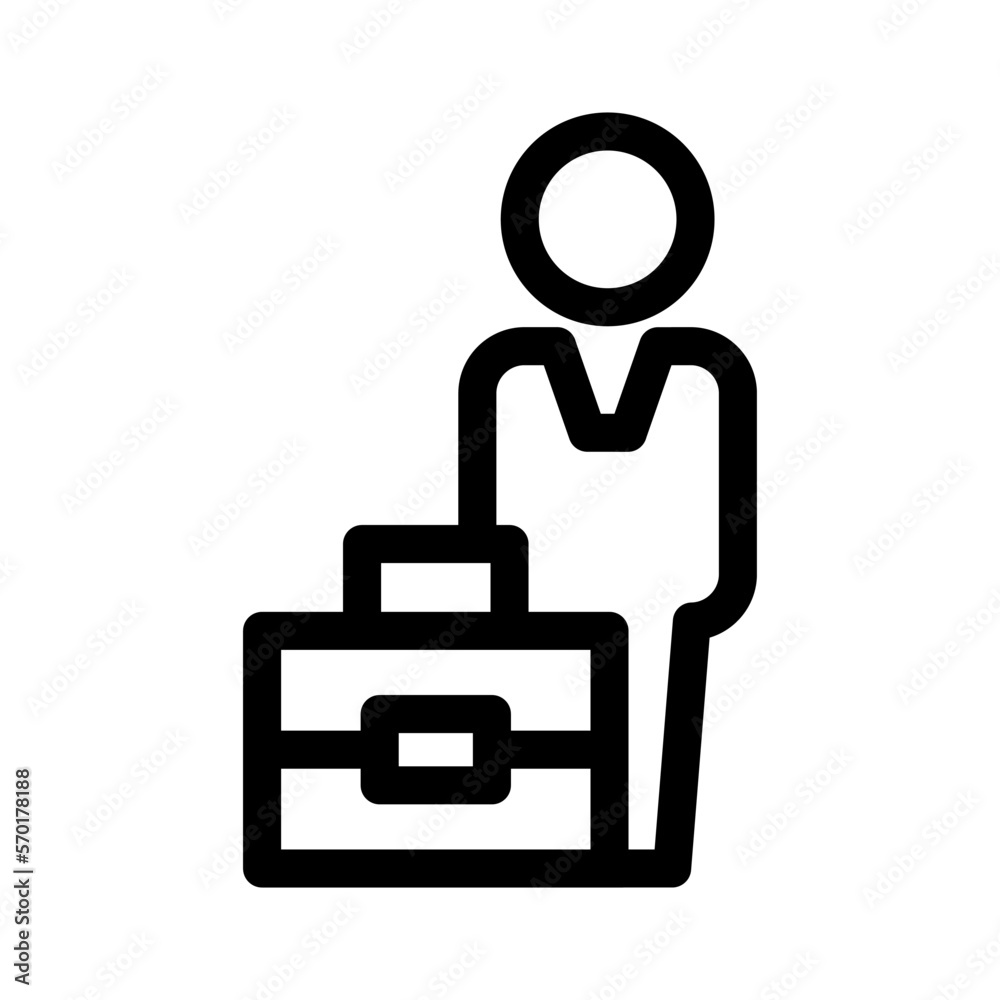 job icon or logo isolated sign symbol vector illustration - high quality black style vector icons