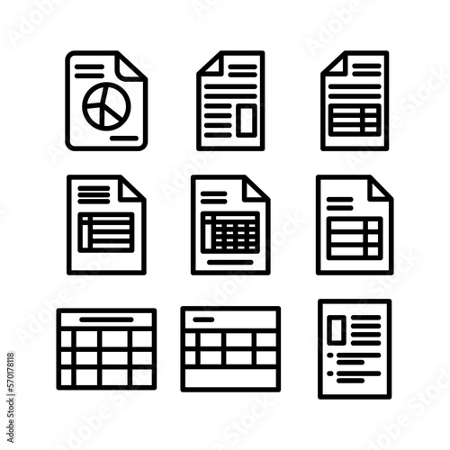 invoice icon or logo isolated sign symbol vector illustration - high quality black style vector icons