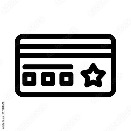 loyalty card icon or logo isolated sign symbol vector illustration - high quality black style vector icons