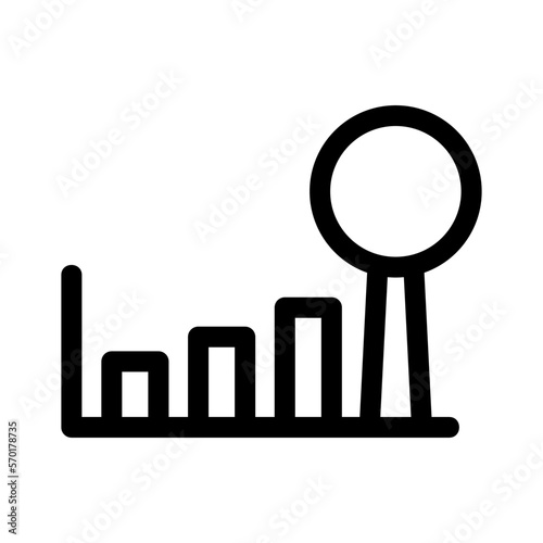 marketing research icon or logo isolated sign symbol vector illustration - high quality black style vector icons