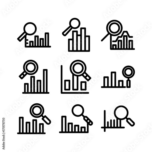 marketing research icon or logo isolated sign symbol vector illustration - high quality black style vector icons