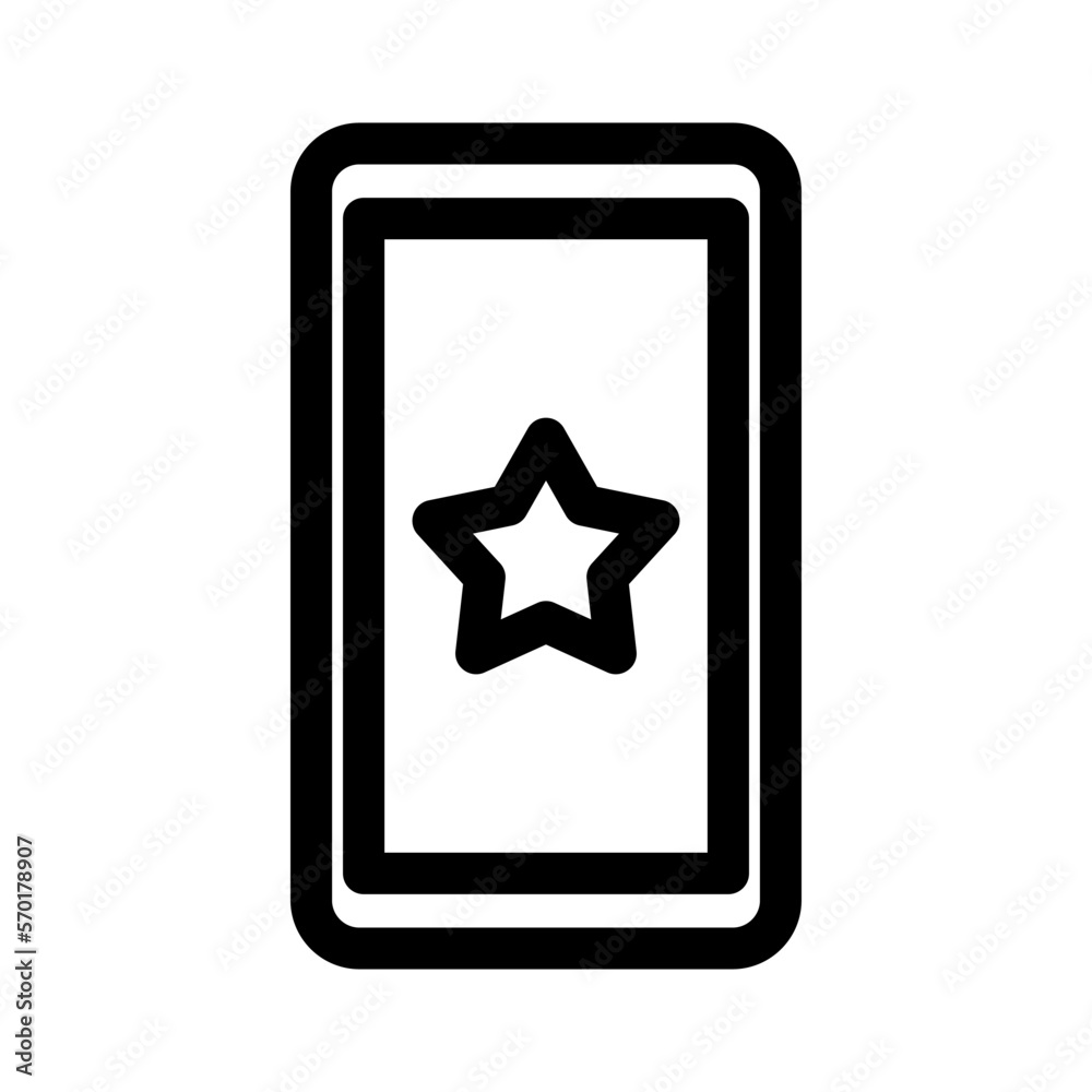 mobile app rating icon or logo isolated sign symbol vector illustration - high quality black style vector icons mobile app rating icon or logo isolated sign symbol vector illustration - high quality black style vector icons