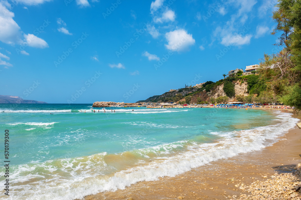 Obraz premium Seashore at Almyrida. Crete, Greece