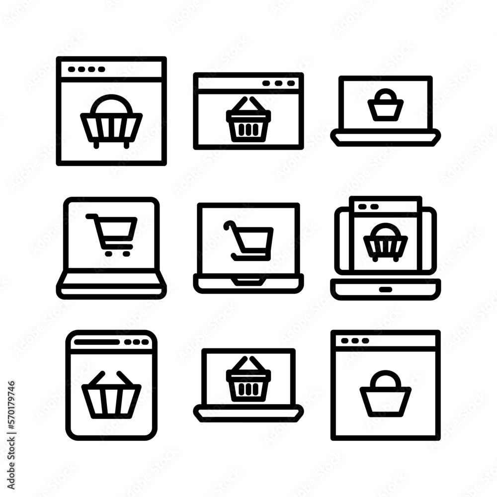 online shop icon or logo isolated sign symbol vector illustration - high quality black style vector icons online shop icon or logo isolated sign symbol vector illustration - high quality black style vector icons