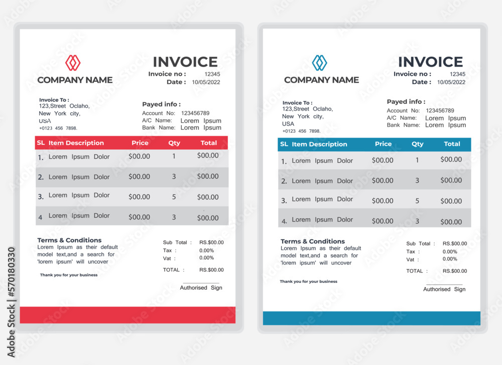 Business Minimal Corporate Invoice design template vector illustration bill form price . Creative template and stationery design payment agreement design template Cash Memo, Vector Quotation Design Business Minimal Corporate Invoice design template vector illustration bill form price . Creative template and stationery design payment agreement design template Cash Memo, Vector Quotation Design