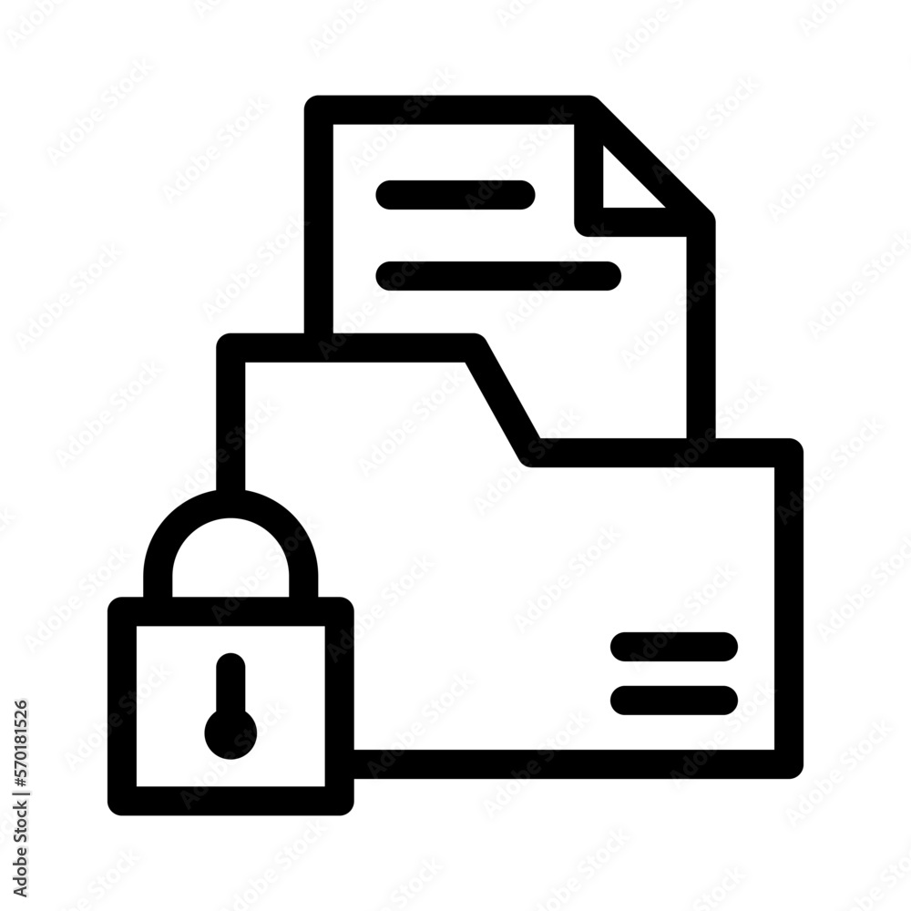 data encryption line icon illustration vector graphic data encryption line icon illustration vector graphic