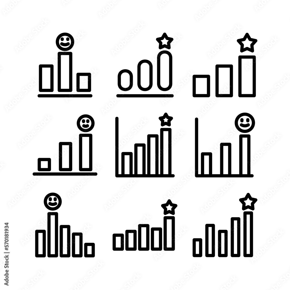 rating chart icon or logo isolated sign symbol vector illustration - high quality black style vector icons rating chart icon or logo isolated sign symbol vector illustration - high quality black style vector icons