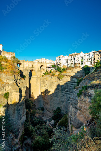 Ronda, Spain. Puente nuevo (New bridge) view