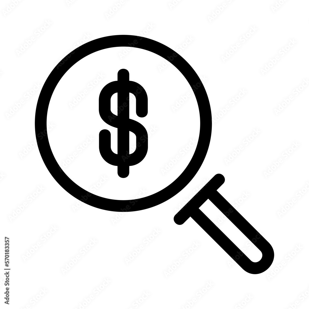 search money icon or logo isolated sign symbol vector illustration - high quality black style vector icons
