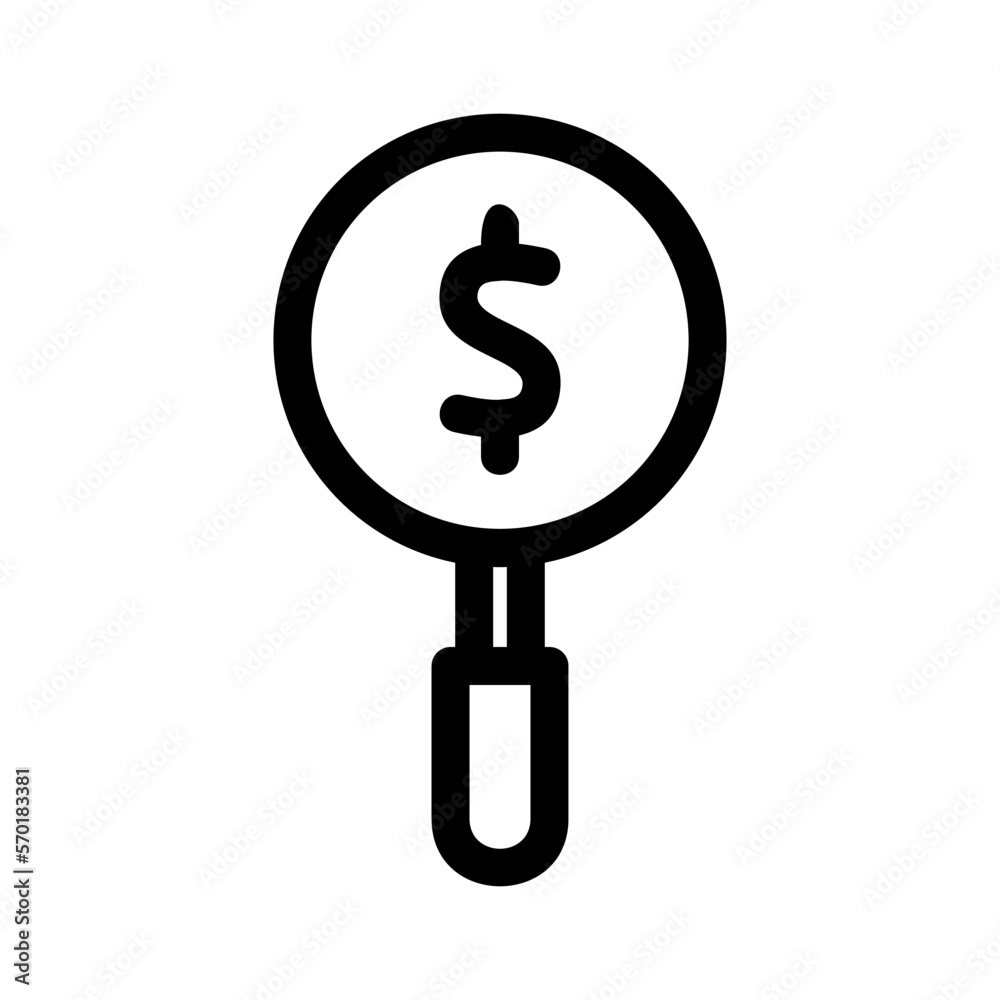 search money icon or logo isolated sign symbol vector illustration - high quality black style vector icons