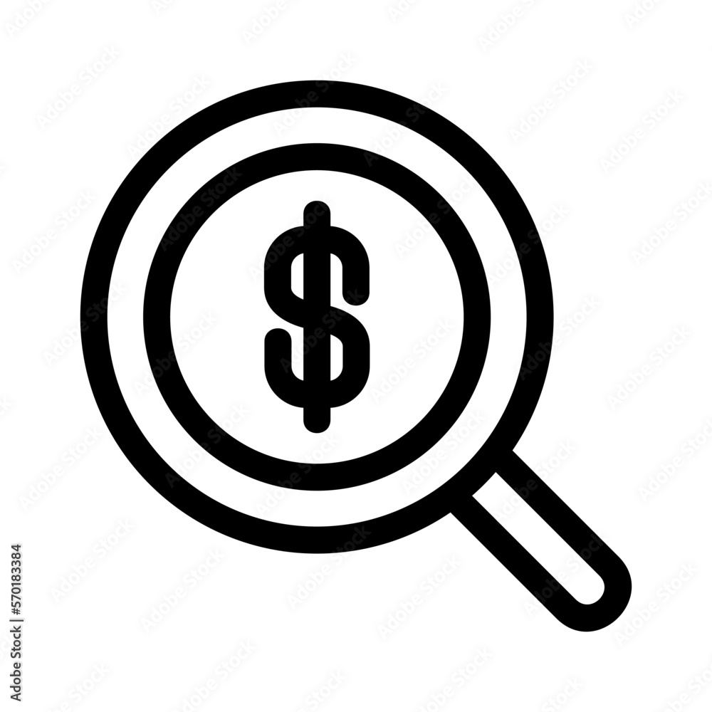 search money icon or logo isolated sign symbol vector illustration - high quality black style vector icons