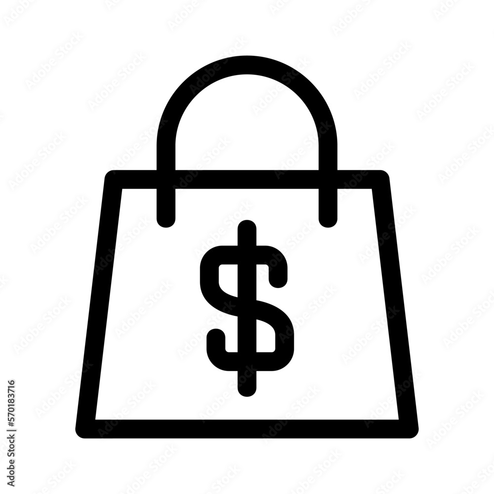 shopping bag icon or logo isolated sign symbol vector illustration - high quality black style vector icons shopping bag icon or logo isolated sign symbol vector illustration - high quality black style vector icons