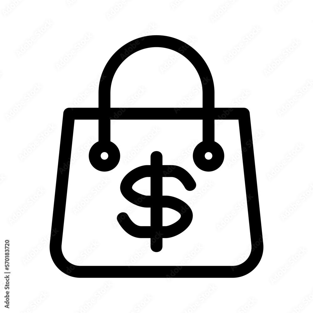 shopping bag icon or logo isolated sign symbol vector illustration - high quality black style vector icons shopping bag icon or logo isolated sign symbol vector illustration - high quality black style vector icons