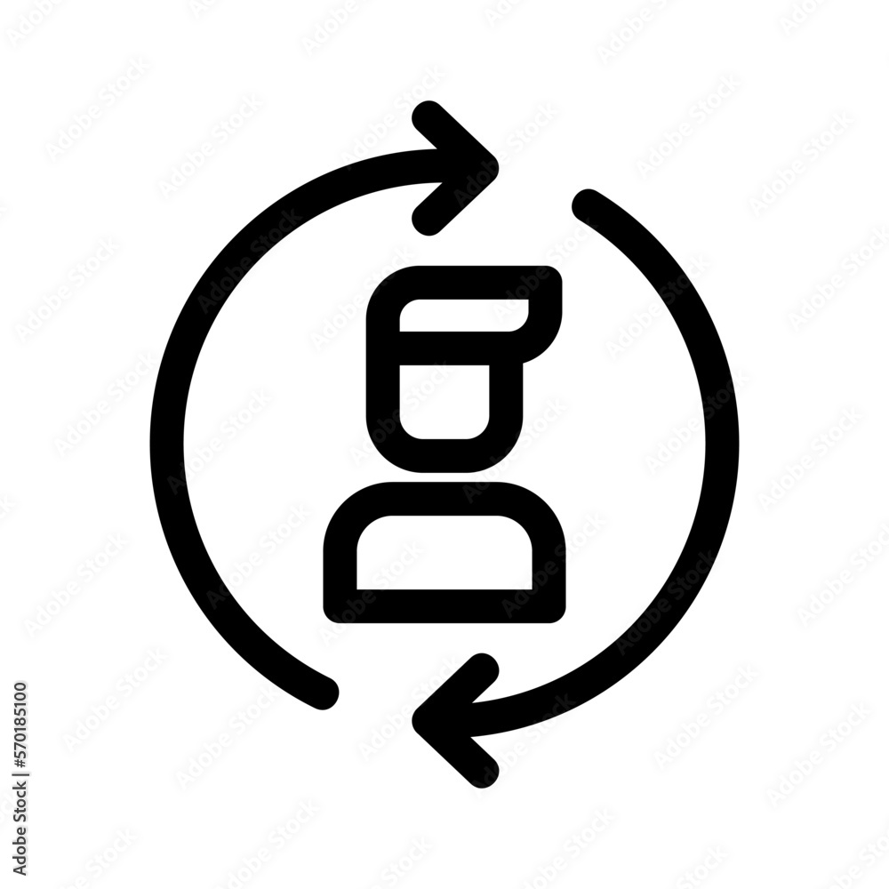 update profile icon or logo isolated sign symbol vector illustration - high quality black style vector icons update profile icon or logo isolated sign symbol vector illustration - high quality black style vector icons