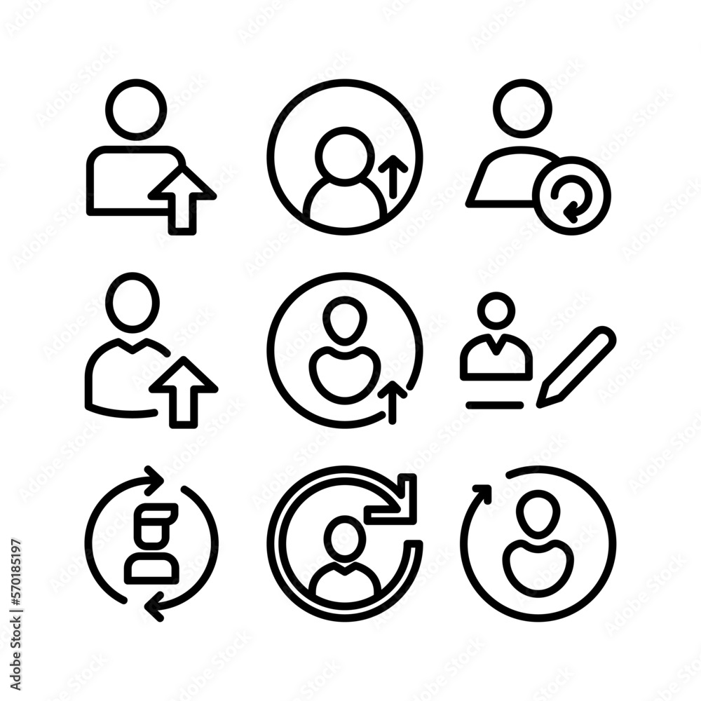 update profile icon or logo isolated sign symbol vector illustration - high quality black style vector icons update profile icon or logo isolated sign symbol vector illustration - high quality black style vector icons