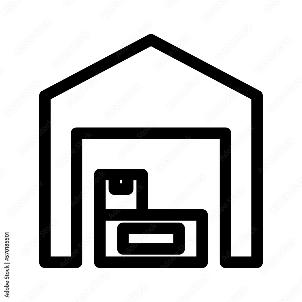 warehouse icon or logo isolated sign symbol vector illustration - high quality black style vector icons warehouse icon or logo isolated sign symbol vector illustration - high quality black style vector icons