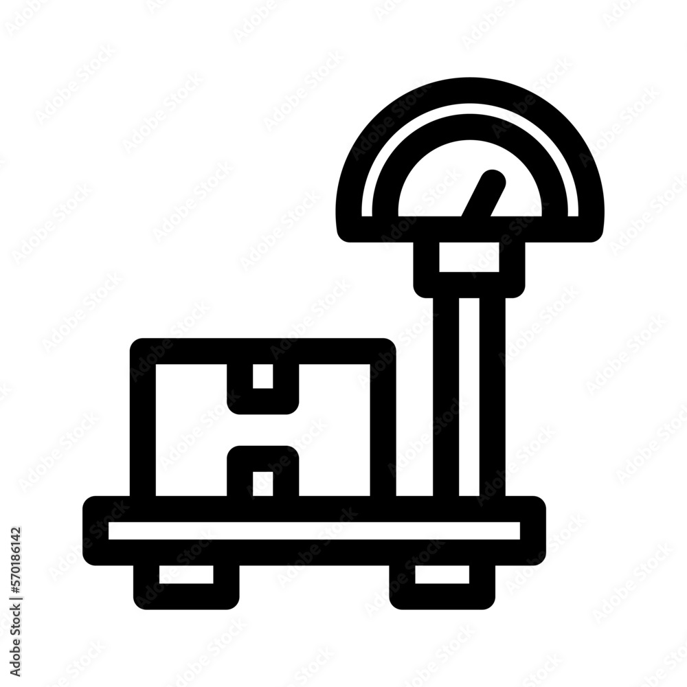 weight scale icon or logo isolated sign symbol vector illustration - high quality black style vector icons weight scale icon or logo isolated sign symbol vector illustration - high quality black style vector icons
