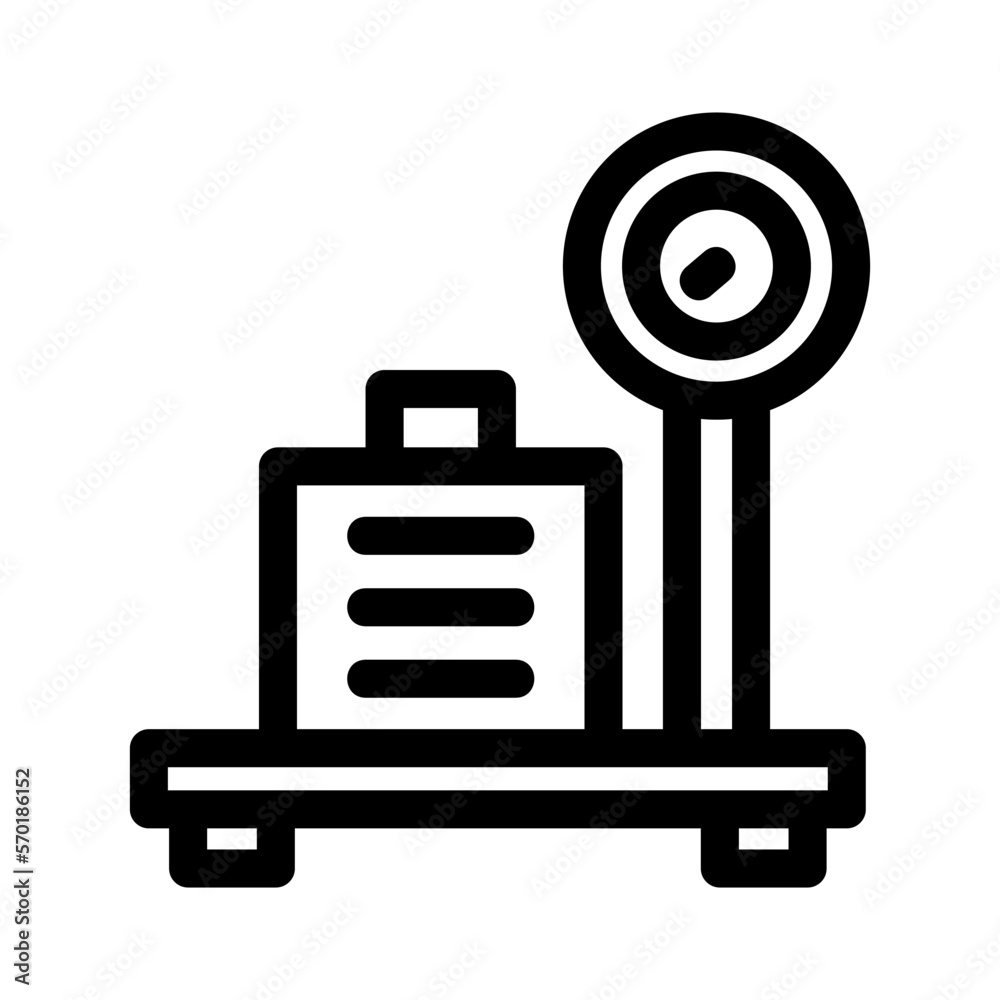 weight scale icon or logo isolated sign symbol vector illustration - high quality black style vector icons weight scale icon or logo isolated sign symbol vector illustration - high quality black style vector icons