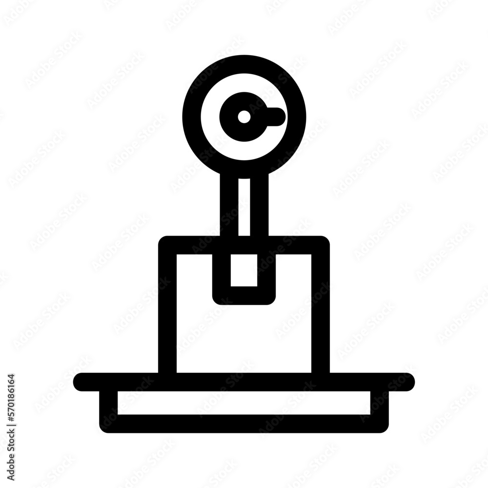 weight scale icon or logo isolated sign symbol vector illustration - high quality black style vector icons weight scale icon or logo isolated sign symbol vector illustration - high quality black style vector icons