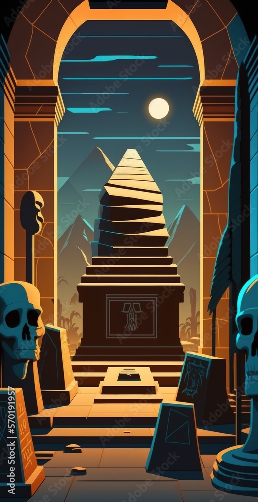 the royal tombs of the pharaohs of ancient Egypt. An Egyptian pyramid’s