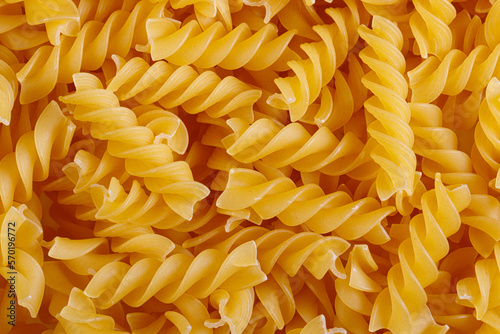Pasta products in the form of a spiral, texture