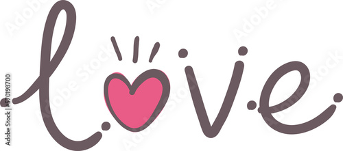 Lovely valentine's day elements
