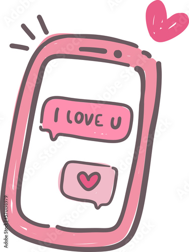 Lovely valentine's day elements
