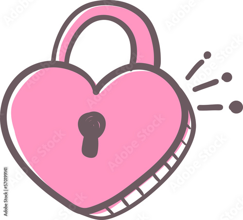 Lovely valentine's day elements