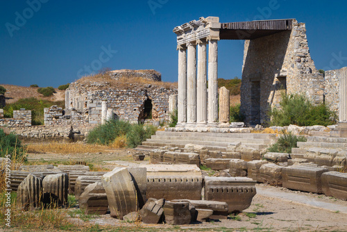 In the ruins of ancient Miletus town photo