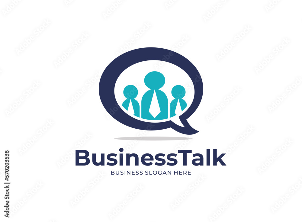 Logo vector icon Business Talk design template Logo vector icon Business Talk design template