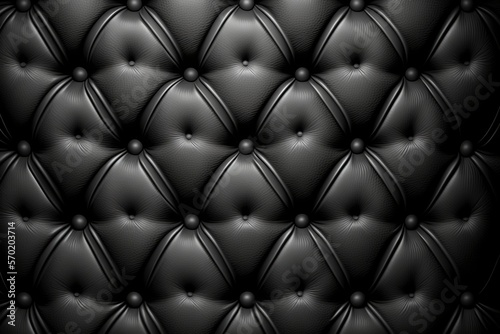 a texture  of sofa upholstery in black  generative ai