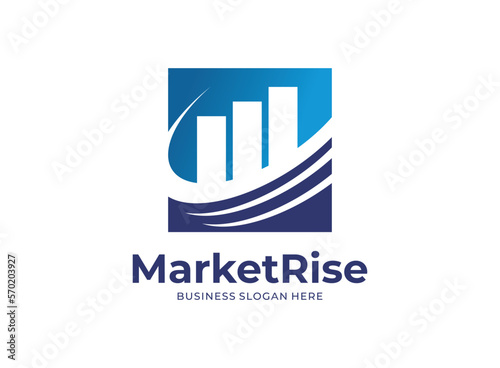 Logo icon Market Rise designs template